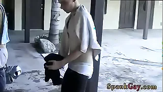 Spank fuck boys gay h&period; Outside With The Boys