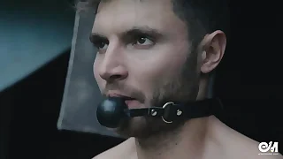 Blithe handcuffed and gagged guy after prima ballerina BDSM experiment